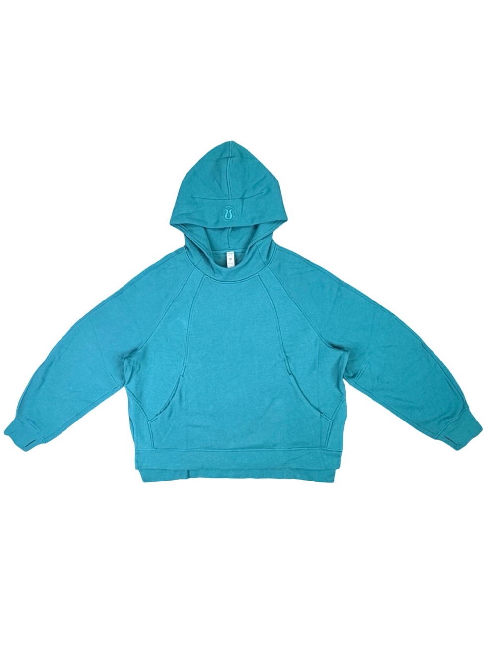 lululemon athletica Scuba Oversized Slit Hoodie - Size XL / XXL - Teal Lagoon